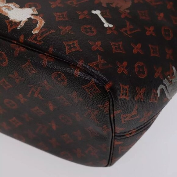 LOUIS VUITTON Catgram Neverfull MM Tote Bag M44441 LV Auth 110104A - Picture 4 of 16